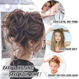 Synthetic Messy Bun Hair Piece 6