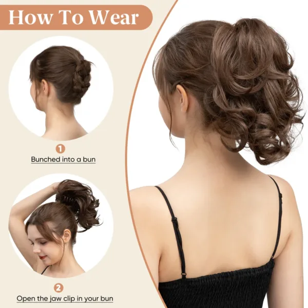 Diy Claw Clip In Ponytail Extensions Hairpiece 2