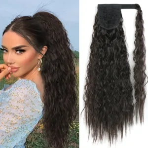 Synthetic Long Corn Ponytail Wrap 1