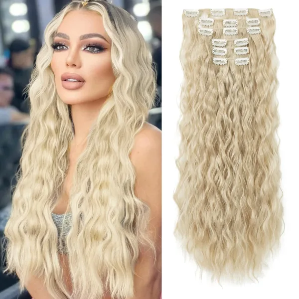 Clip In Hair Extensions 16 CLips 22 Inch Long 1