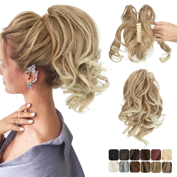 Diy Claw Clip In Ponytail Extensions Hairpiece 1